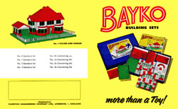 BAYKO flier - export - from 1959 - outside